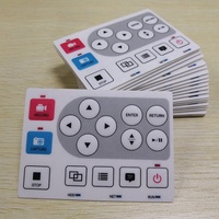 OEM de alta calidad de caucho de silicona/plástico PVC película interruptor botones personalizado membrana interruptor teclado