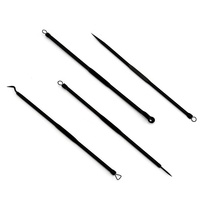 Broche multifonctionnelle pour enlever les points noirs nettoyage personnel de l'acné vulgaire Broche pour enlever les points noirs Kit d'extracteur de comédons