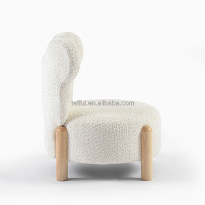 เก้าอี้โยกเด็กโครงไม้ยางพาราแข็งแรงพร้อมผ้าหุ้มกำมะหยี่เนื้อนุ่ม - Product Image 4