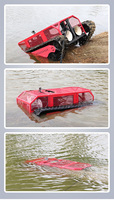 Robot de drenaje de chasis sobre orugas Mini Rov Inspección Marina Robot drone submarino