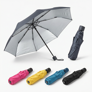 Wholesale High Quality Automatic Open Promotional Gifts Durable Waterproof UV Protective Custom Three Folding Umbrella With Logo - Product Image 3