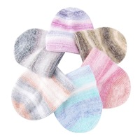 Casquette tricotée pour enfants, motif tie-dye dégradé rêveur, avec revers côtelé, extensible, douce et chaude, 100% acrylique, idéale pour l'école et les activités de plein air – Grande Vente
