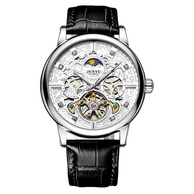 Hot Selling Flying Tourbillon Automatic Mechanical Men's Watch Fashion Skeleton Luminous Water Resistant Males' Watches