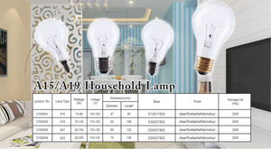 हॉट सेल लाइट स्पष्ट ग्लास 40w 60w 100w 220v से ए 60 बल्ब - Product Image 3