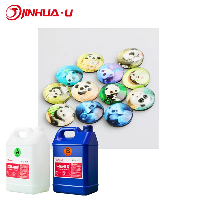 Factory Manufacturer Liquid Flexible AB Epoxy Resin Soft Glue For Printing Crafts