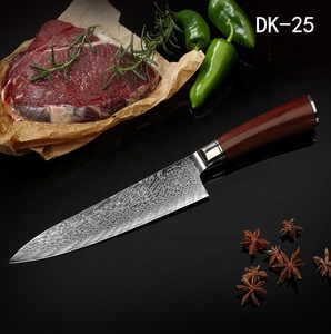<span class=keywords><strong>Cuchillos</strong></span> de cocina de Damasco VG10, cuchillo de <span class=keywords><strong>Chef</strong></span> de Damasco japonés, logotipo de marca personalizado - Product Image 3