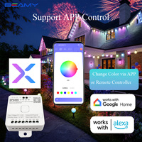 Luces LED Mágicas de 360 Grados al por Mayor, Cadena de Luces LED RGB de 50 mm de Diámetro, Decoración Navideña Colorida para Escenarios, Parques Temáticos, OEM