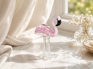 Adorno de Mesa de Cristal de Murano Hecho a Mano, Figura de Colibrí Colorida, Decoración Moderna Art Deco - Product Image 4