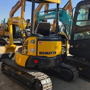 Excavadora Usada Komatsu30 de 3 Toneladas, Motor Original, Bomba PLC, Rodamiento, Caja de Cambios, Motor, Engranaje, Modelo 2024, 1 Año de Garantía, Cucharón de 0.38m - Product Image 4