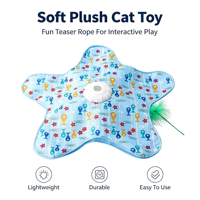 Jouet pour chat de luxe en plastique souple, motif géométrique/dessin animé mignon, jeu interactif de cache-cache automatique, résistant aux morsures, puzzle doux