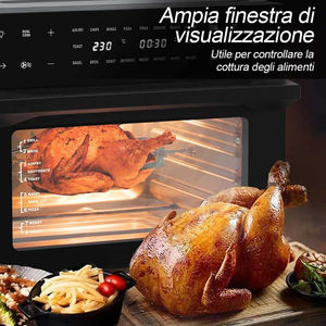 Four friteuse électrique 30L1800W pour cuisine, sans huile, <span class=keywords><strong>pizza</strong></span>, pain, grille-pain, 18 menus prédéfinis, <span class=keywords><strong>4</strong></span> convection, ménage - Product Image 5