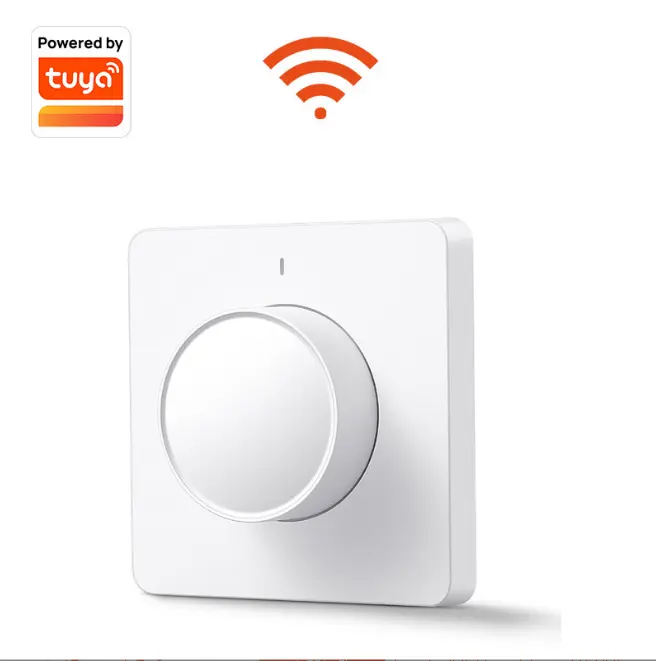 Tuya EU Smart Wifi/Zigbee Dimmer Lampu Saklar Peredupan Panel Dinding Smart Switch 220-240V Bekerja dengan Alexa Google Home APP Control