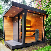 Sauna à vapeur sèche naturelle haute performance avec chaise longue confortable pour la détente quotidienne à domicile