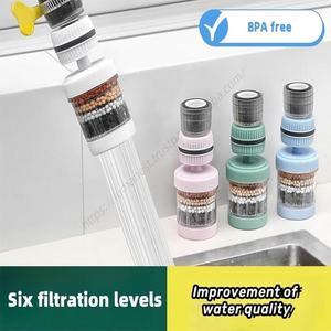Vente en gros Purificateur 360° pour robinet de cuisine, filtration au charbon actif, élimine le chlore, le fluorure, les métaux lourds et l'eau dure - Product Image 3
