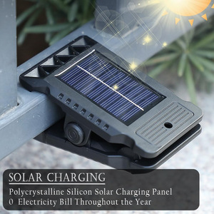 Solar Garden <b>Light</b> <b>Wall</b> Mount Led With Motion Sensor Waterproof Outdoor Solar Powered 12V Mono Si <b>Battery</b> Included - Product Image 4