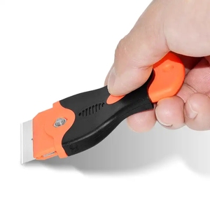 Décapant d'autocollants pour nettoyer les vitres du four Lame <span class=keywords><strong>de</strong></span> rasoir en verre <span class=keywords><strong>Grattoir</strong></span> <span class=keywords><strong>de</strong></span> nettoyage Mini <span class=keywords><strong>grattoir</strong></span> en plastique. - Product Image 3