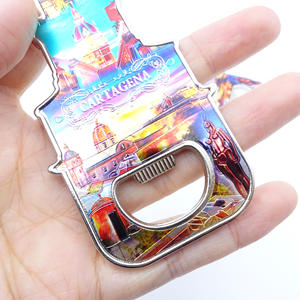 Abrebotellas DE RECUERDO DE Cartagena <span class=keywords><strong>Barcelona</strong></span> de forma personalizada, pegatina de papel de aluminio novedosa, abridor de botellas magnético de cerveza único, imán - Product Image 5