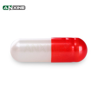 Capsules végétariennes vides transparentes en gros, tailles 00, 1, 2, rouges et blanches, capsules vides pures