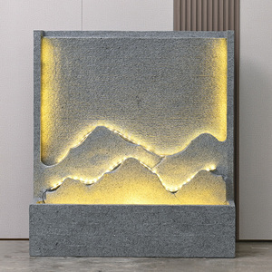 Nouvelle Fontaine Murale Extérieure en Ciment pour Jardin, Cascade <span class=keywords><strong>D</strong></span>écorative de Luxe pour Cour et Hall <span class=keywords><strong>d</strong></span>'Entrée - Product Image 4