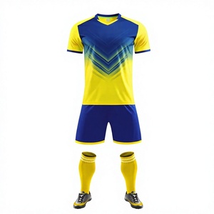 Maillot de football personnalisé sans marque, coupe sur mesure, 100 % polyester respirant, séchage rapide, col rond, manches courtes, pour adulte, pour équipe - Product Image 3
