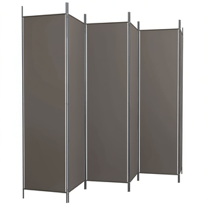 Separador de Ambientes de Tela de 6 Paneles, 118.1 x 78.7, Color Antracita, Plegable, Diseño Moderno, Mampara Móvil - Product Image 1