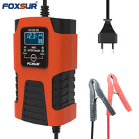 Chargeur de batterie au plomb FOXSUR 6v 12v pour voiture et moto