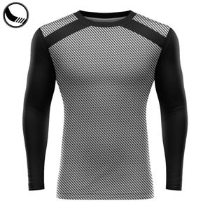 T-shirt de compression à sublimation blanc froid pour hommes - Product Image 5