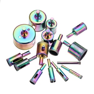 Bộ 15 Mũi Khoan Lỗ Kim Cương Titan 6-50Mm Mũi Khoan Đá Cẩm Thạch Thủy Tinh Gốm Gạch Nhiều Màu Sắc Với Kích Thước Hang Động Bằng Laser - Product Image 1