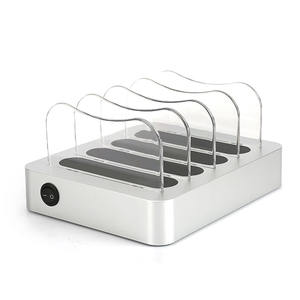 Logo personnalisé 4 ports multi USB Chargeur Station d'accueil Tablette <span class=keywords><strong>portable</strong></span> universelle Téléphone intelligent Station de charge rapide pour plusieurs appareils - Product Image 5