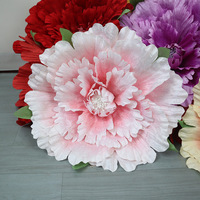 Latar Belakang Pernikahan Bunga Peony Beludru, Dekorasi Bunga Buatan, Rangkaian Bunga Besar, Simulasi Bunga Peony Raksasa Buatan