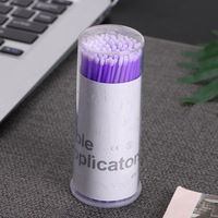 Brosses micro-applicatrices jetables pour cils, marque privée, en gros, pour le retrait individuel des faux cils