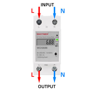 SINOTIMER WDS688 110V 220V AC Medidor de Energía Inteligente Tuya WIFI Monofásico Clase 1 para Riel DIN, Medidor de KWh y Watt con Control Remoto y Temporizador - Product Image 3