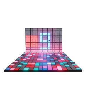 Dalles de sol interactives en plastique à LED, panneaux lumineux de jeu sensibles à la pression pour intérieur, maison, aire de jeux, parcs d'aventure - Product Image 1