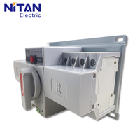 Saklar Transfer Otomatis Tiga Fasa Dual Power Supply 10A-63A Industrial Din Rail ATS 2P/4P