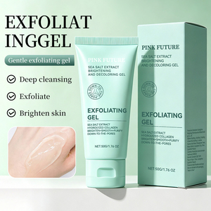 Gel exfoliant à l'extrait de sel marin, élimine les points noirs, nettoie les pores, éclaircit la peau, hydrate, gommage pour le visage et le corps, 50g - Product Image 3