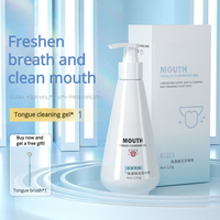 Gel y raspador para limpieza de lengua - Cepillo para lengua que elimina el mal olor, herramienta de limpieza profunda para combatir el mal aliento y refrescar el aliento