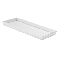 Assiettes rectangulaires en céramique scandinave, plat de service long et coloré pour restaurant, hôtel, assiette à sushi, à collations, à desserts, à dîner