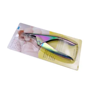 Taglierina del bordo del chiodo del tagliaunghie del Manicure dell'acciaio inossidabile del tagliaunghie professionale variopinto più nuovo dell'arcobaleno