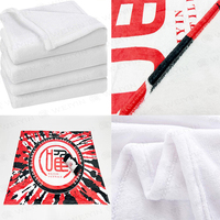 Couverture en polaire personnalisée OEM avec impression numérique 3D par sublimation, design sur mesure, couverture blanche personnalisée avec logo