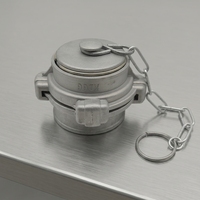 Tapa Ciega de Aluminio KD66 para Manguera Contra Incendios de 66mm con Cadena para Sistema de Hidrantes