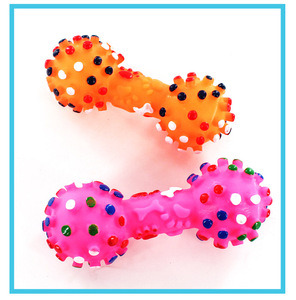 Fabricante al por mayor Squeaky Mix Color Juguetes de vinilo para perros - Product Image 3