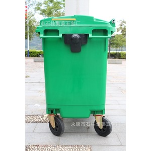 Jimei 660L Thickened Plastic Outdoor Trash Can With <b>Wheels</b> Rectangular HDPE Mobile Waste <b>Bin</b> - Product Image 5