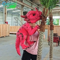 Marionnette de main réaliste dinosaure bébé, nouveau procédé, produit d'intérieur pour l'école, la maternelle, la garderie, les centres commerciaux et les aéroports
