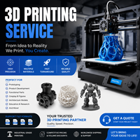 Service d'atelier d'impression 3D plastique et métal |   Résine PLA PETG Nylon ABS Titane Acier inoxydable |   Prototypage rapide tout-en-un