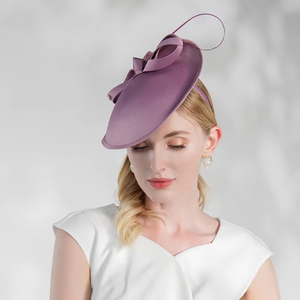 Cappello da <span class=keywords><strong>donna</strong></span> con piume Fascinator da Tea Party fascia da sposa con Clip <span class=keywords><strong>Derby</strong></span> per matrimoni da spiaggia e all'aperto - Product Image 3