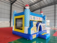 Château gonflable Pikachu en PVC de 0,55 mm certifié CE, équipement de terrain de jeu gonflable commercial pour les fêtes d'enfants et la location commerciale