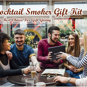 Cocktail Hút Thuốc Kit Torch Gỗ Chip & Whiskey Infuser Cho <span class=keywords><strong>Bourbon</strong></span> Cũ Fashioned Cho BBQ & Whiskey Những Người Đam Mê - Product Image 3