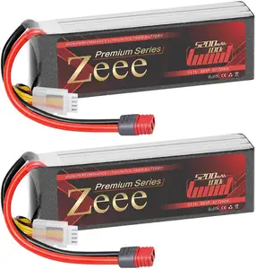 Zeee优质系列3S 5200mAh Lipo电池11.1V 100C软壳电池，带Deans T连接器，用于RC平面四轴飞行器RC Heli