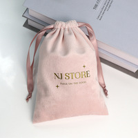 Ventes en gros de pochettes en velours rose gris à prix avantageux, pochettes en velours avec cordon de serrage pour bijoux, pochettes en velours