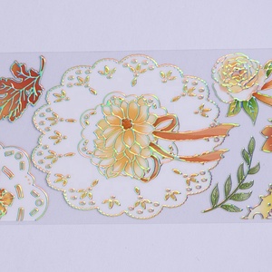 Rubans adhésifs PET transparents personnalisés haut de gamme avec feuille d'or pour journal - Product Image 2